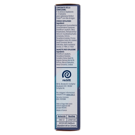 Veet Strisce Ascelle e Bikini Expert Pelli Sensibili 16 pezzi